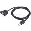 USB BM to BF Printer Extension Cable with Screw Hole, Length: 1m