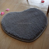 Heart Shape Non-slip Bath Mats Kitchen Carpet Home Decoration, Size:40*50CM(Dark Grey)