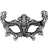 Halloween Masquerade Party Dance Sexy Lady Lace Fox Mask(Black)