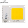 High Power 220V LED FloodlightCool/Warm White COB LED Chip IP65 Smart IC Driver Lamp(15W warm white)