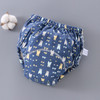 6 Layer Baby Diaper Waterproof  Reusable Cloth Diapers Baby Cotton Training  Underwear Pants Diaper M（6-12KG）(Full Bear)