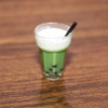 3 PCS Miniature Food Toy Scene Model Mini Simulation Pearl Milk Tea(Matcha Milk Tea)