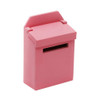 2 PCS 1:12 Doll House Accessories Mini Wooden Mailbox(Pink)