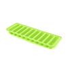 10 Even Strips of Silicone Mold Sausage Hot Dog Ham Cake Baking Finger Biscuit Mold(Green)