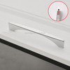 2 PCS 6585-128 American Style Cabinet Door Drawer Handle (Silver)