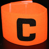 10 PCS Football Match Armband Elastic Sticker Winding-Type C Marker(Orange)