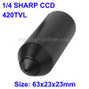 1/4 SHARP Color 420TVL Mini CCD Camera, Mini Pin Hole Lens Camera, Size: 63 x 23 x 23mm