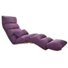 C1 Lazy Couch Tatami Foldable Single Recliner Bay Window Creative Leisure Floor Chair, Size:205x56x20cm (Purple)