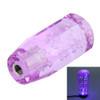 Crystal Car Breathing Racing Dash LED Magic Lamp Gear Head Shift Knob with Base, Size: 10.0 * 4.5 * 3.2 cm(Purple)