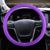 Universal Car Plating Leather Steering Wheel Cover, Diameter: 38cm (Purple)