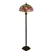 YWXLight Retro Creative Grape Flower Floor Lamp Living Room Dining Room Color Glass Lampshade Decoration Lamp (UK Plug)