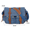 AUGUR 2138 Men Casual Canvas Shoulder Messenger Crossby Bag (Blue)