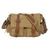 AUGUR 2138 Men Casual Canvas Shoulder Messenger Crossby Bag (Yellowish-brown)