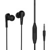 Langsdom MJ62 1.2m Wired In Ear 3.5mm Interface Stereo Earphones with Mic (Black)