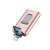 Richwell 3 in 1 64G Type-C + 8 Pin + USB 3.0 Metal Push-pull Flash Disk with OTG Function(Rose Gold)