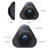 ESCAM Q8 960P 360 Degrees Fisheye Lens 1.3MP WiFi IP Camera, Support Motion Detection / Night Vision, IR Distance: 5-10m, US Plug(Black)