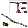 TOSEEK Carbon Fiber Children Balance Bike Bent Handlebar, Size: 580mm (Yellow)