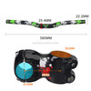 TOSEEK Carbon Fiber Children Balance Bike Bent Handlebar, Size: 580mm (Green)