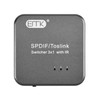 EMK SPDIF/TosLink Digital Optical Audio 3x1 Switcher with IR Controller (Grey)