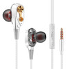 QKZ CK8 HiFi In-ear Four Unit Sports Music Headphones (White)
