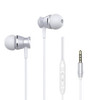Langsdom M305 Bass Earphone for Phone 3.5mm In-ear Metal Earphones with HD Mic Earbuds for xiaomi iPhone Samsung(M305 White)