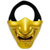 WosporT Halloween Dancing Party Grimace Half Face Mask(Gold)