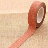 Flash Washi Sticky Paper Tape Label DIY Decorative Tape, Length: 10m(Orange)