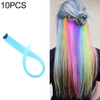 10 PCS Chemical Fiber Wig One-Step Gradient Color Single Card Wig, Stretched Length:24inches(46#)