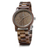 UWOOD UW1007 Wooden Watch Round Digital Dial Quartz Watch(Walnut)