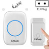 CACAZI A10G One Button One Receivers Self-Powered Wireless Home Cordless Bell, EU Plug(White)