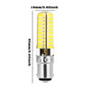 YWXLight 6PCS BA15D 5W AC 110-130V 80LEDs SMD 5730 Energy-saving LED Silicone Lamp (Cold White)