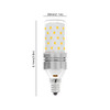 YWXLight E12 LED Bulbs, 8W LED Candelabra Bulb 70 Watt Equivalent, 700lm, Decorative Candle Base E27 Corn Non-Dimmable LED Chandelier Bulbs LED Lamp 4PCS (Warm White)