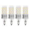 YWXLight E12 LED Bulbs, 8W LED Candelabra Bulb 70 Watt Equivalent, 700lm, Decorative Candle Base E27 Corn Non-Dimmable LED Chandelier Bulbs LED Lamp 4PCS (Warm White)