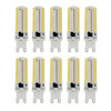 10 PCS G9 7W 3014 SMD 152 LEDs Warm White Dimmable Silicone Corn Bulb Energy Saving Lamp, AC 110V