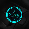 2 PCS Car Constellation Series AcrylicColorful USB Charger Water Cup Groove LED Atmosphere Light(Gemini)