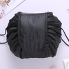 Travel Large Volume Drawstring Bag Cosmetic Sundries Storage Bag(Black)