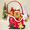 2 PCS Creative Christmas Felt Candy Basket Storage Basket Decoration(Fawn)