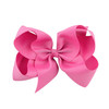 5 PCS 6 Inch Colorful Kids Girls Big Solid Ribbon Hair Bow Clips(13)