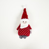 2 PCS Christmas Cloth Santa Snowman Doll Pendant(Red Old Man )