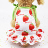 Pet Fruit Print T-Shirt Puppy Dog Cat Cute Fruit Skirt, Size:L(Skirt-Strawberry)