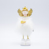 2 PCS Ornaments Fabric Plush Blonde Angel Christmas Doll Decoration Creative Children's Gifts(Heart Shape )