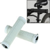 BaseCamp BC-607 1 Pair Bicycle MTB Bike Lock-on Rubber Handlebar Grips (White)
