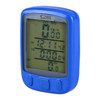 SUNDING 563A Bike Bicycle Waterproof Wired LCD Screen Luminous Mileage Speedometer Odometer, English Version(Blue)