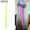 10 PCS Chemical Fiber Wig One-Step Gradient Color Single Card Wig, Stretched Length:24inches(49#)