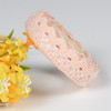 5 PCS Cotton Lace Fabric White Crochet Lace Roll Ribbon Knit Adhesive Tape Sticker Craft Decoration Stationery Supplies(Light Pink)