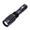 KX-F201 CREE XM-L T6 1000LM 3-Mode White Light Zoom Flashlight(Black)