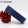 5 Volumes Color Satin Ribbons Handmade DIY Wedding Cake Decoration Holiday Gift Packages , Size: 22m x 2cm(Dark Blue)