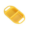 Kitchen Household Creative Folding Fruit Basket Plastic Vegetable Draining Basket(Yellow)