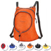 Nylon Waterproof Collapsible Backpack Women Men Travel Portable Comfort Lightweight Storage Folding Bag(White)