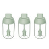 3 PCS Macaron Ribbon Moisture-Proof Lid Spoon One Seasoning Jar Glass Seasoning Bottle with Label, Style:Brush Oil Bottle(Green)
